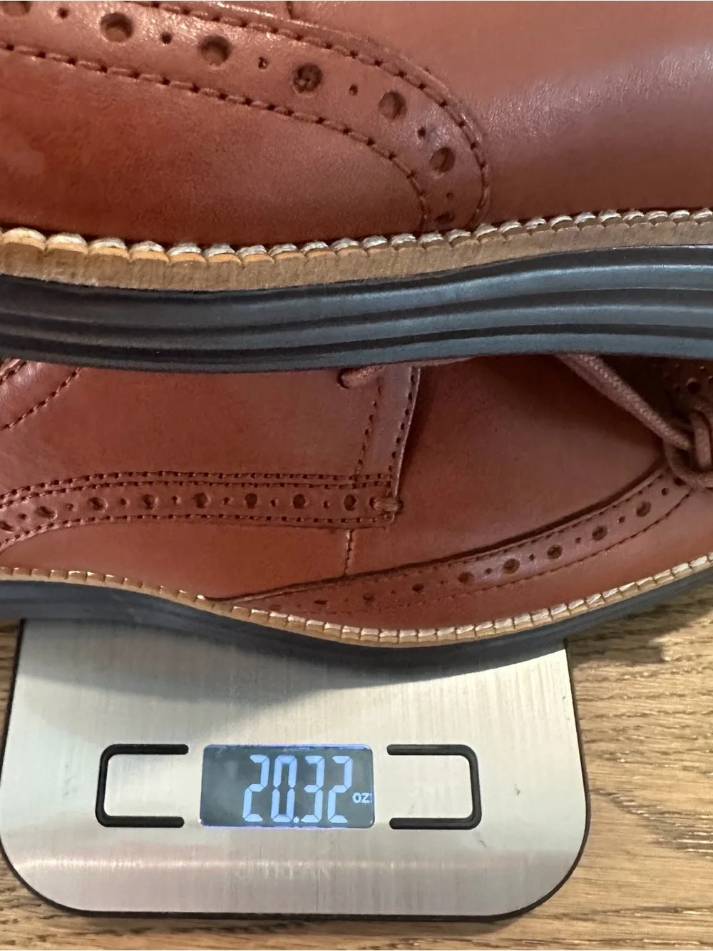 Cole Haan Original Wingtip Oxford Shoes Men’s 9.5 Brown Leather Grand.OS NEW